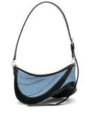 Mugler pre spiral kurve 01 denim skulderveske