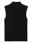 Saint Laurent Cotton Piqué Sleeveless Polo Shirt