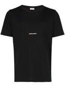 Saint Laurent Logo Cotton T Shirt