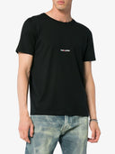 Saint Laurent Logo Cotton T Shirt