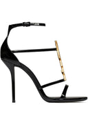 Sandali del tallone in pelle di Saint Laurent Cassandra