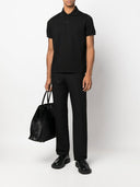 Saint Laurent Monogram Cotton Piqué Polo Shirt