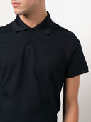 Saint Laurent Monogram Cotton Piqué Polo Shirt