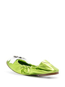 Casadei Queen Bee Leather Ballets