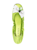 Casadei Queen Bee Leather Ballets