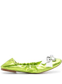 Casadei Queen Bee Leather Ballets