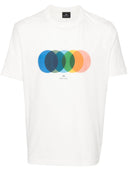 Paul Smith Circles Print Cotton T Shirt