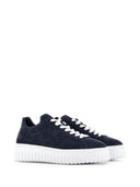 Hogan H Stripes Suede Leather Sneakers