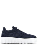 Hogan H Stripes Suede Leather Sneakers
