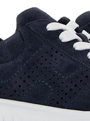 Hogan H Stripes Suede Leather Sneakers