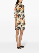 Alberto Biani Printed Silk Shirt Dress