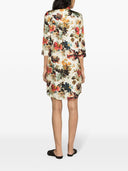Alberto Biani Printed Silk Shirt Dress