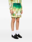 Pantalones cortos de seda estampados de Casablanca