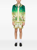 Pantalones cortos de seda estampados de Casablanca