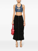 Diesel Cut Out Logo Denim Top