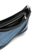 Mugler Pre Spiral Curve 01 Denim Shoulder Bag