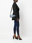 Mugler Pre Spiral Curve 01 Denim Shoulder Bag
