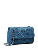 Tory Burch Fleming Small Denim Shoulder Bag