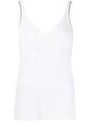 Brunello Cucinelli V Necked Cotton Top
