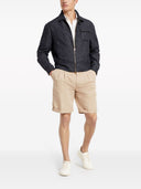 Brunello Cucinelli linned og bomuldsblanding Bermuda