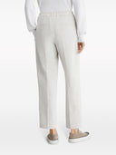 Brunello Cucinelli Leinen und Baumwollmischungen Slouchy Hosen