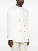 Brunello Cucinelli Linned Single Breasted Blazer Jacket