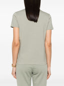 Moncler logo bomull t -skjorte