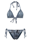 Acne Studios Denim Print Bikini Set