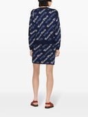 Kenzo By Verdy Allover Logo Wool Blend Cardigan