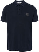Stone Island Logo Cotton Polo Shirt