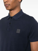 Stone Island Logo Cotton Polo Shirt