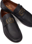 Valentino Garavani V Logo Signature lederen loafers