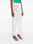 Forte Forte Embroidered Linen Trousers