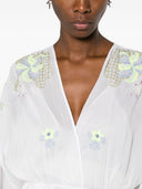 Forte Forte Embroidered Cotton And Silk Blend Long Dress