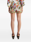 Etro Cotton And Silk Blend Shorts