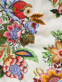 Top in misto di cotone e seta etro e seta