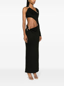 クリストファー・エスバーは、片方の肩の長いドレスを事前に切り取りました