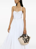 Dolce & Gabbana Kendra Small Rafia Tote Bag