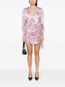 Iro Floral Print Silk Short Dress