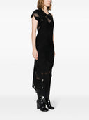 Iro asymmetrische midi -jurk