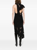 Iro asymmetrische midi -jurk
