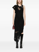 Iro asymmetrische midi -jurk