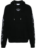 Off White Logo Cotton Hoodie