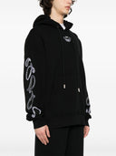 Off White Logo Cotton Hoodie