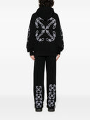 Off White Logo Cotton Hoodie