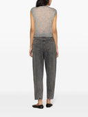 Brunello Cucinelli Mohair Wool Short Sleeves Sweater
