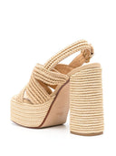 Castaner Fulvia Raffia Heel Sandals