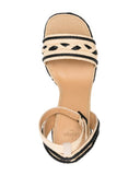 Castaner Flas Raffia Heel Sandals