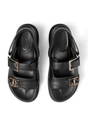 Jimmy Choo Elyn Flat Leather Sandals