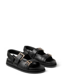 Jimmy Choo Elyn Flat Leather Sandals